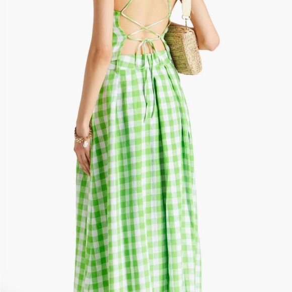 Mara Hoffman Tulay pleated checked skirt NWOT SIZE 00 - Picture 3 of 4